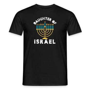 Daughter of Israel - Men's T-Shirt - black - Front - AI Model Male 178 light (178cm)
