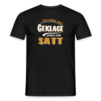JE SUIS FATIGUÉ DE LA PLAINTE - T-shirt homme - noir - Devant - AI Model Male 178 light (178cm)