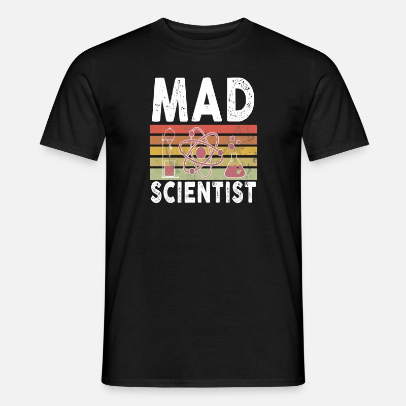 Mad Scientist - Männer T-Shirt - Schwarz
