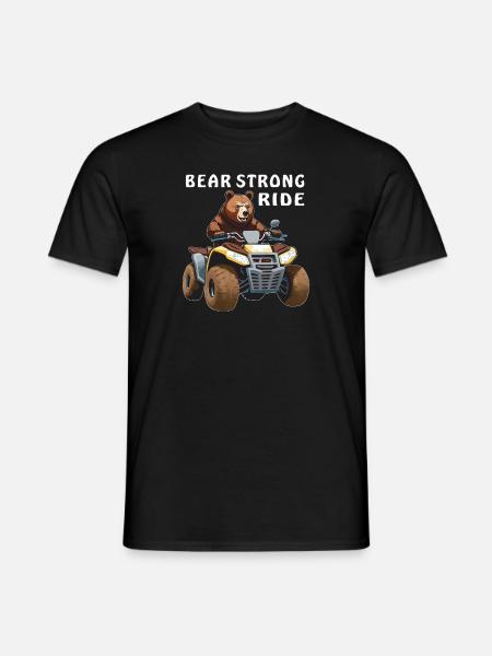 QUAD BEAR STRONG RIDE - Men's T-Shirt - black