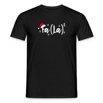 Funny Christmas Math Teacher Fa La8 Equations - Männer T-Shirt - Schwarz - Vorne - AI Model Male 178 light (178cm)