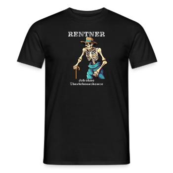 RENTNER JOB ohne Überlebenschance - Männer T-Shirt - Schwarz - Vorne - AI Model Male 178 light (178cm)