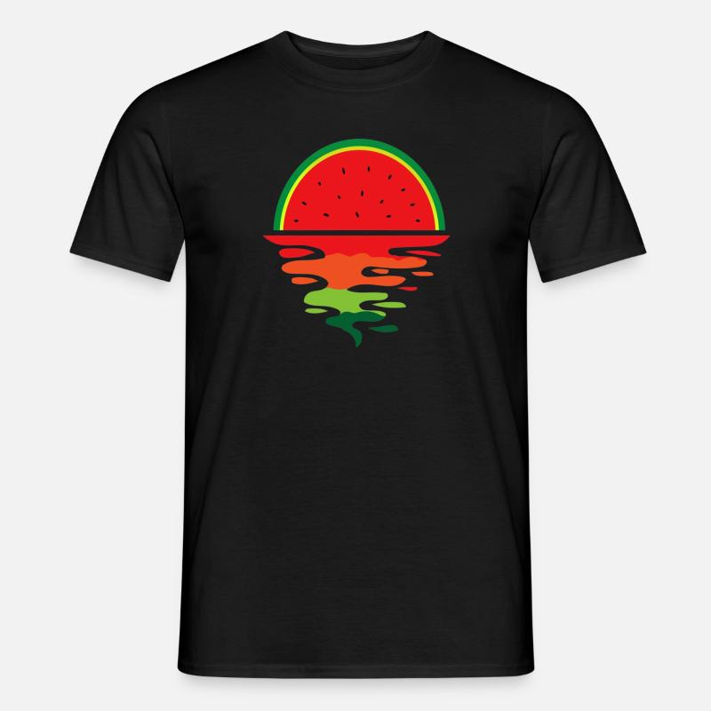 Watermelon Sunset - Männer T-Shirt - Schwarz