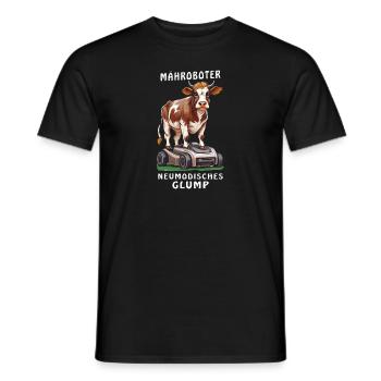 ROBOT TONDEUSE VACHE NEWFANGLED GLUMP - T-shirt homme - noir - Devant - AI Model Male 178 light (178cm)