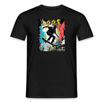 1995 SKAETER Born in the best year - Men's T-Shirt - black - Front - AI Model Male 178 light (178cm)