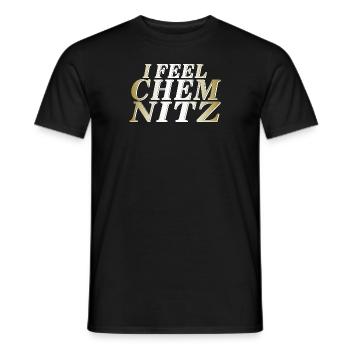 JE ME SENS CHEMNITZ - T-shirt homme - noir - Devant - AI Model Male 178 light (178cm)