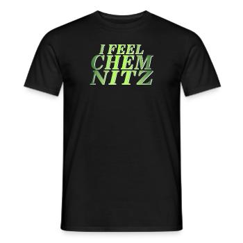 JE ME SENS CHEMNITZ - T-shirt homme - noir - Devant - AI Model Male 178 light (178cm)