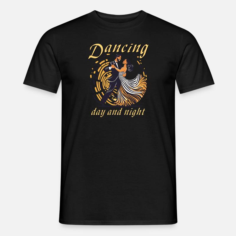 Dancing day and night - Männer T-Shirt - Schwarz
