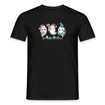 Fantômes pour les fantômes de Noël - T-shirt homme - noir - Devant - AI Model Male 178 light (178cm)