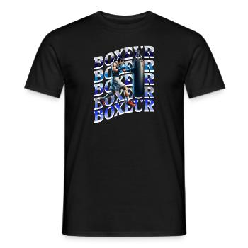 Boxeur ,cadeau pour boxeur et boxeuse - T-shirt homme - noir - Devant - AI Model Male 178 light (178cm)