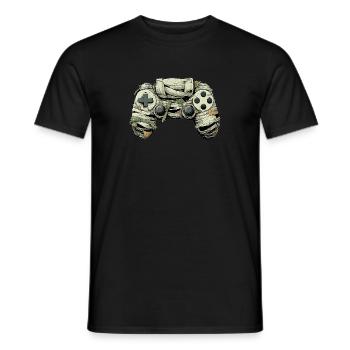 Halloween Zombie Game Controllers Momie - T-shirt homme - noir - Devant - AI Model Male 178 light (178cm)
