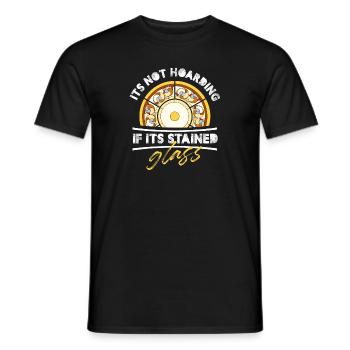 C’est de la thésaurisation chaude si c’est du vitrail - T-shirt homme - noir - Devant - AI Model Male 178 light (178cm)