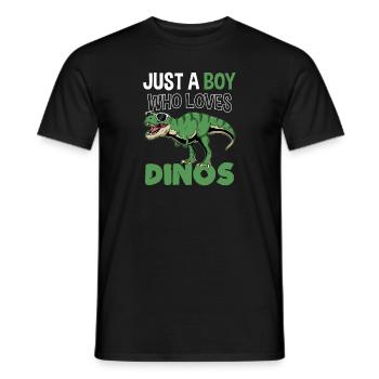 Trex Tyrannosaurus Rex T-Rex Dino Dinosaur - Men's T-Shirt - black - Front - AI Model Male 178 light (178cm)