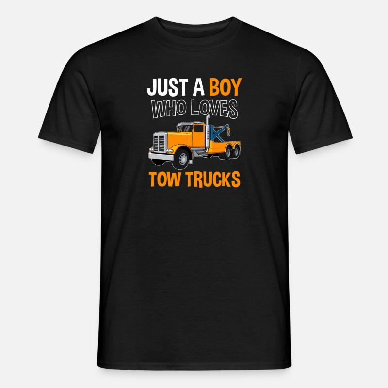 Abschleppdienst Abschleppfahrzeug Abschlepper - Männer T-Shirt - Schwarz