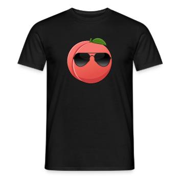 Steinfrucht Nektarine Frucht Cooler Pfirsich - Männer T-Shirt - Schwarz - Vorne - AI Model Male 178 light (178cm)