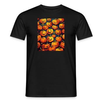 PUMPKIN - Men's T-Shirt - black - Front - AI Model Male 178 light (178cm)