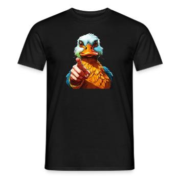 CANARD - T-shirt homme - noir - Devant - AI Model Male 178 light (178cm)