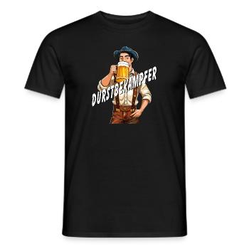 HOMME BIÈRE DÉSALTÉRANT - T-shirt homme - noir - Devant - AI Model Male 178 light (178cm)