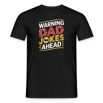 Husband of the gods - daddy jokes - Men's T-Shirt - black - Front - AI Model Male 178 light (178cm)