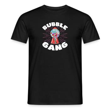 Bubble gang machine Design for a Enthusiast of - Men's T-Shirt - black - Front - AI Model Male 178 light (178cm)
