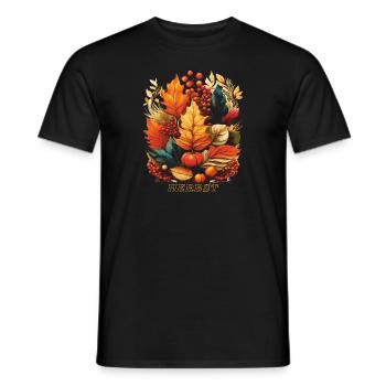 AUTUMN - Men's T-Shirt - black - Front - AI Model Male 178 light (178cm)