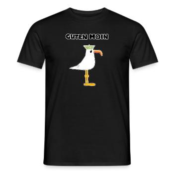 Moin Moin - Men's T-Shirt - black - Front - AI Model Male 178 light (178cm)