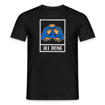 All Done STEM Teacher Special Education - Men's T-Shirt - black - Front - AI Model Male 178 light (178cm)