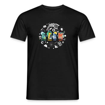 STEM Suffering Through Every Moment Technology - Men's T-Shirt - black - Front - AI Model Male 178 light (178cm)