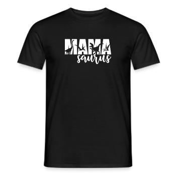 MamaSaurus T-rex Dinosaur Funny Mama Saurus - Men's T-Shirt - black - Front - AI Model Male 178 light (178cm)
