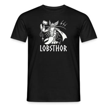 Hummer Hummer Humsthor lustig Wikinger Seefisch Walhalla - Männer T-Shirt - Schwarz - Vorne - AI Model Male 178 light (178cm)