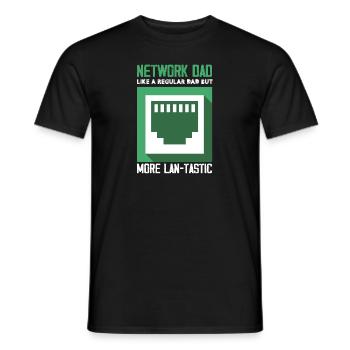 réseau papa comme régulier plus lantastique Design - T-shirt homme - noir - Devant - AI Model Male 178 light (178cm)