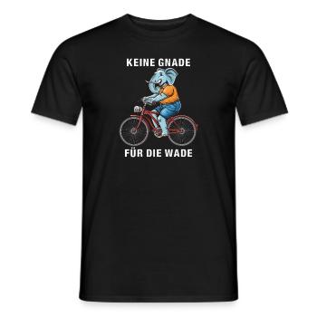 BICYCLE NO MERCY FOR THE CALF - Men's T-Shirt - black - Front - AI Model Male 178 light (178cm)