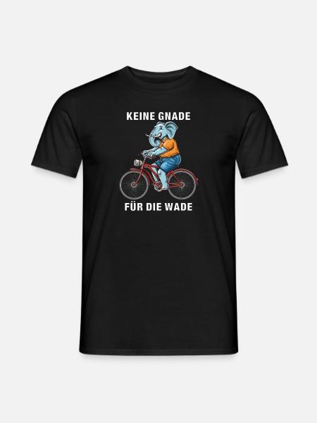 FAHRRAD KEINE GNADE FÜR DIE WADE - Männer T-Shirt - Schwarz