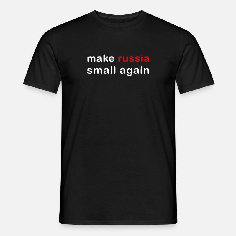 make russia small again - Männer T-Shirt - Schwarz