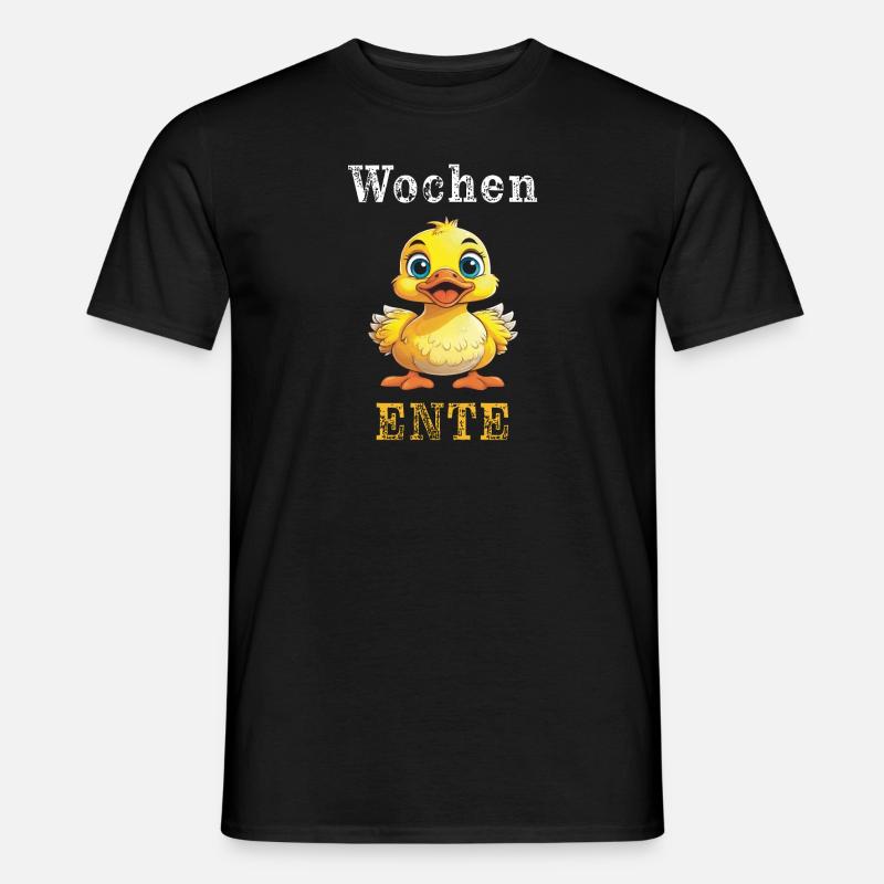 Wochen Ente - Männer T-Shirt - Schwarz