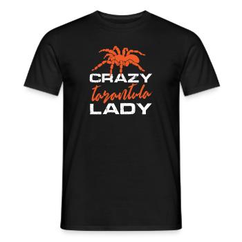 crazy tarantula lady Design for a tarantula fan - Männer T-Shirt - Schwarz - Vorne - AI Model Male 178 light (178cm)