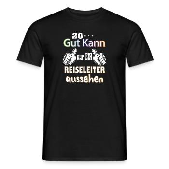 Only a tour guide can look so good - Men's T-Shirt - black - Front - AI Model Male 178 light (178cm)