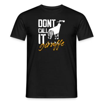 dont call it giraffe Design for a okapi lover - Men's T-Shirt - black - Front - AI Model Male 178 light (178cm)