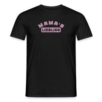 Mama's Liebling rosa Geschenk Mama Tochter - Männer T-Shirt - Schwarz - Vorne - AI Model Male 178 light (178cm)