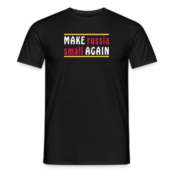 REDONNER À LA RUSSIE SA TAILLE - T-shirt homme - noir - Devant - AI Model Male 178 light (178cm)