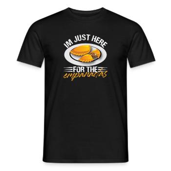Im just here for the empanadas Design for a - Men's T-Shirt - black - Front - AI Model Male 178 light (178cm)