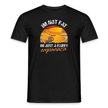 Im not fat Im just a fluffy empanada Design - Men's T-Shirt - black - Front - AI Model Male 178 light (178cm)