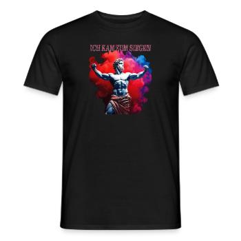 I CAME TO VICTORY - Men's T-Shirt - black - Front - AI Model Male 178 light (178cm)