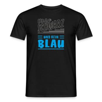 MAG SCHWARZ UND KEIN BLAU - Männer T-Shirt - Schwarz - Vorne - AI Model Male 178 light (178cm)