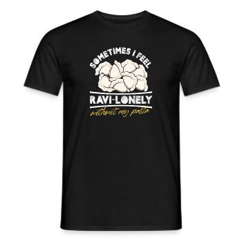 Sometimes I Feel Ravi-Lonely Without My Pasta - Männer T-Shirt - Schwarz - Vorne - AI Model Male 178 light (178cm)