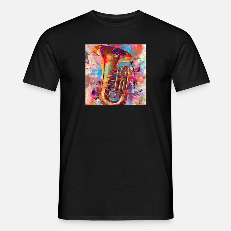 Tuba - Männer T-Shirt - Schwarz