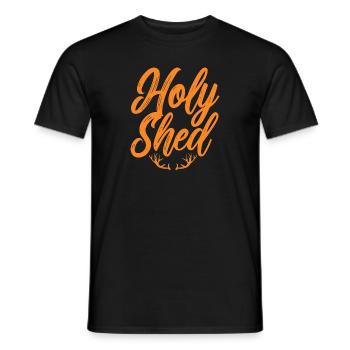 Holy Shed Bow Hunter Hunting Season Antler - Men's T-Shirt - black - Front - AI Model Male 178 light (178cm)
