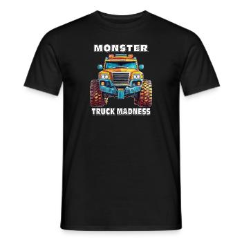 AUTO MONSTER TRUCK MADNESS - Männer T-Shirt - Schwarz - Vorne - AI Model Male 178 light (178cm)