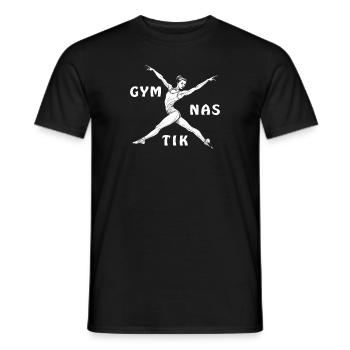 GYMNASTIQUE - T-shirt homme - noir - Devant - AI Model Male 178 light (178cm)