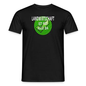 AGRICULTURE IS FOR EVERYONE - Men's T-Shirt - black - Front - AI Model Male 178 light (178cm)